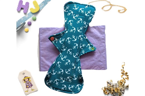 Click to order  12 inch Cloth Pad Teal Anchors now